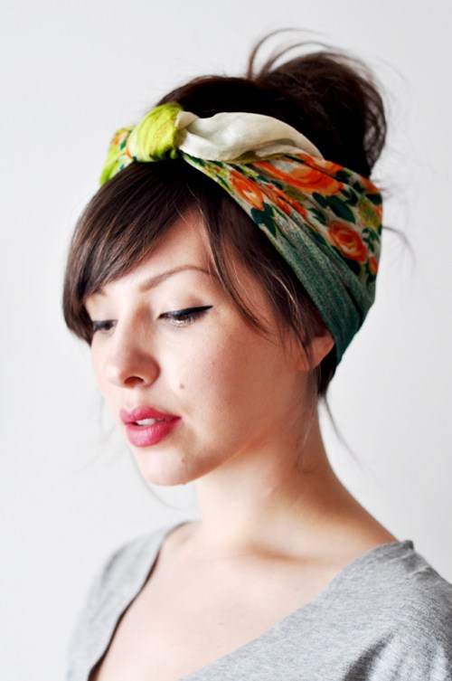 hidden bow silk scarves for hair 7 Trendy Ways To Wear Headscarves That are Creative - 6