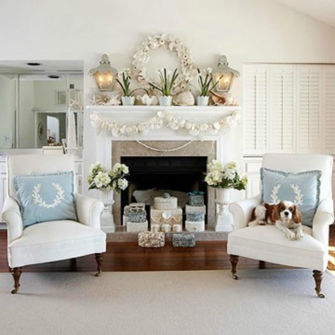 white living room christmas Top 10 Ideas To Make Your Home Look Magical and Enjoyable For Holidays - 4