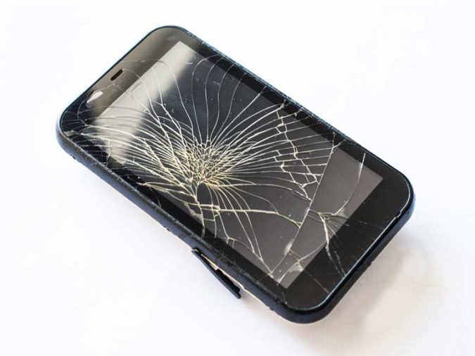 smashed phone screen Survey Reveals Brits and Their Hilarious Gadget Mishaps - 2