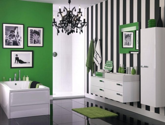 Mint green Striped Bathrooms 7 Most Inspiring Bathroom Design Ideas for Your Next Renovation - 7