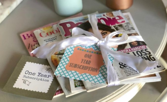 magazine Subscription cards free printables corporate gifts 10 Branded Gifts & How They Build the Company's Reputation - 19