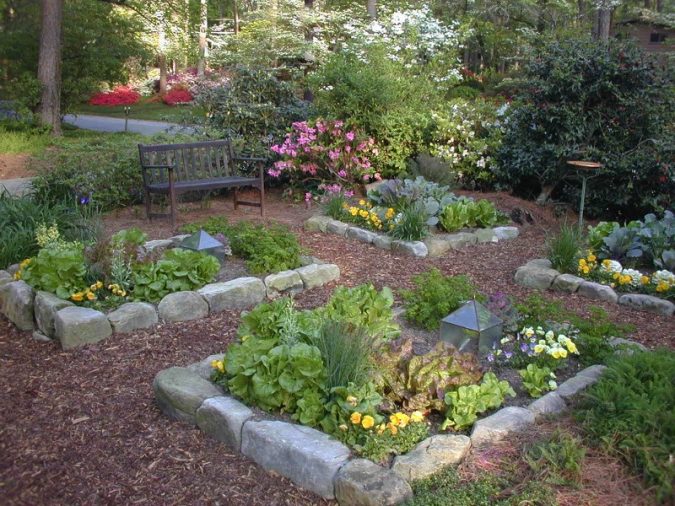 organic vegetable garden herb edible stone cubes 10 Garden Trends around the World that You Haven't Heard of - 18