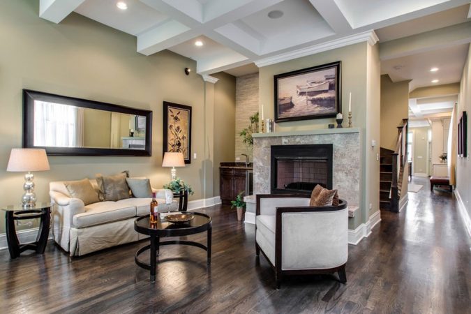 10 Wood Floors Design Ideas For Living, Pictures Of Homes With Dark Hardwood Floors