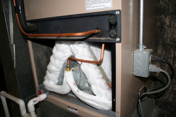 air-conditioner-frozen-drain-line-675x450 Fast Repairs for Leaking Central Air Conditioning Systems