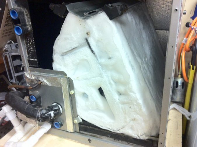 Fast Repairs for Leaking Central Air Conditioning Systems 13 air conditioner frozen evaporator coil Fast Repairs for Leaking Central Air Conditioning Systems - 13