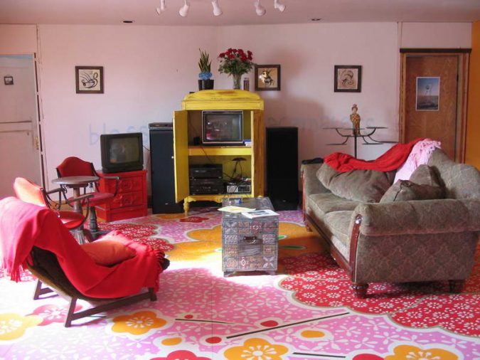 10 Wood Floors Design Ideas for Living Rooms 20 home decor living room Painte Hardwood Floor 10 Wood Floors Design Ideas for Living Rooms - 20