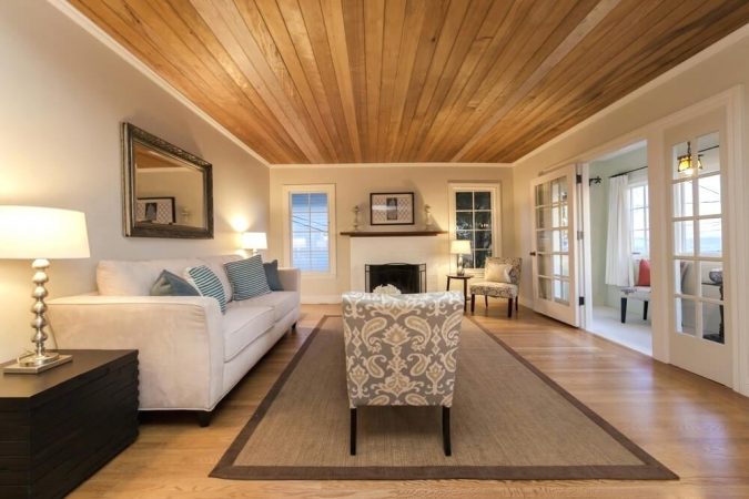 home decoration living room with Wood Ceiling and Floors 10 Wood Floors Design Ideas for Living Rooms - 8