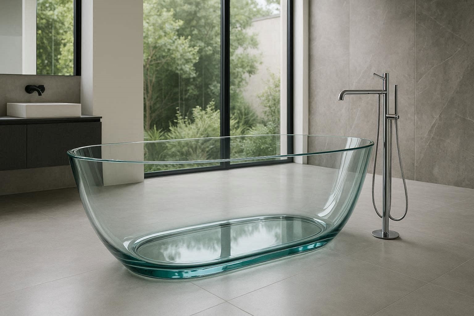 Best Trendy 15 Magnificent & Dazzling Bathtub Designs 13 Glass Bathtub Designs for a Unique Modern Statement Best Trendy 15 Magnificent & Dazzling Bathtub Designs - 13