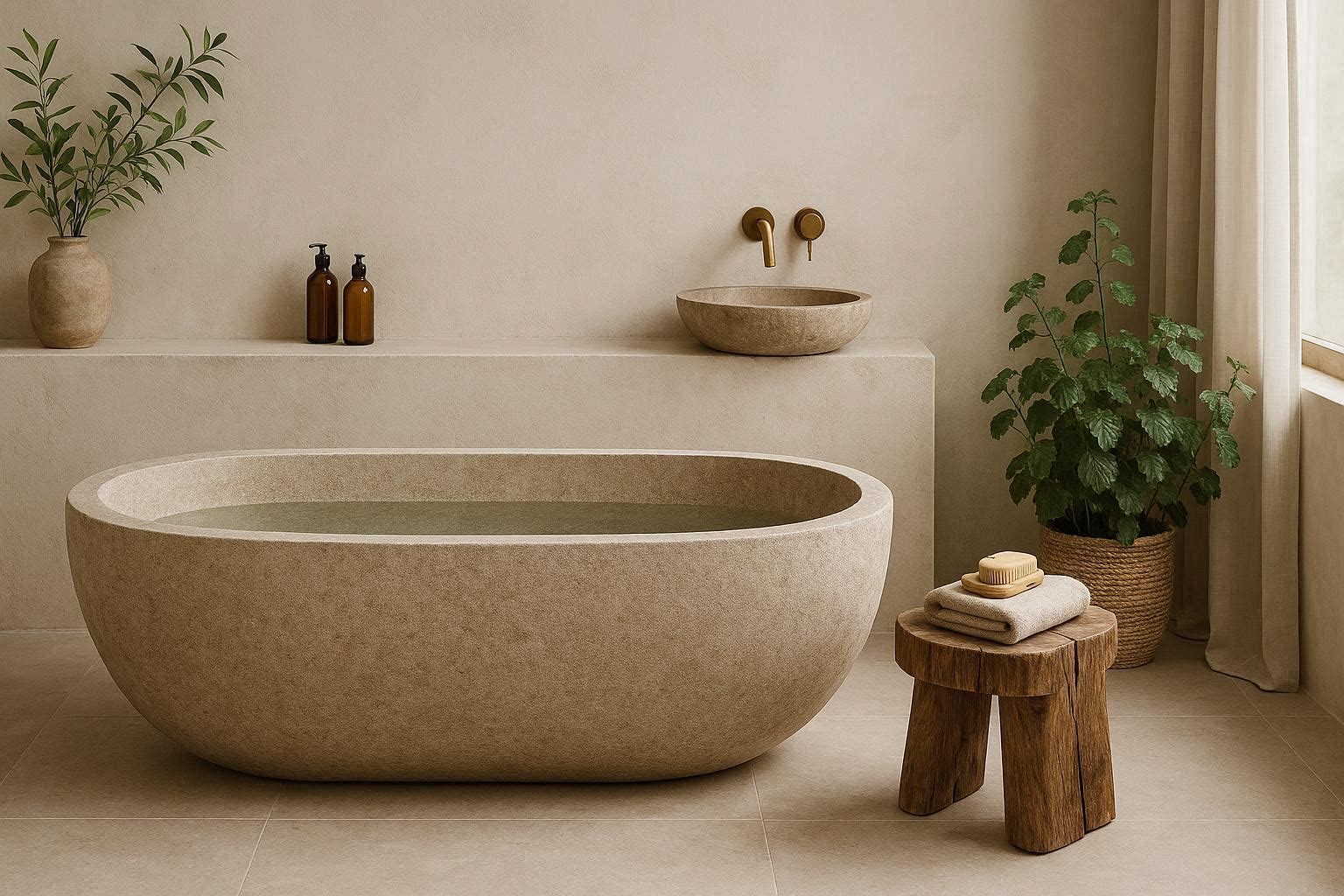 Best Trendy 15 Magnificent & Dazzling Bathtub Designs 18 Nature Inspired Bathtub Designs for a Calm Organic Bathroom Best Trendy 15 Magnificent & Dazzling Bathtub Designs - 18