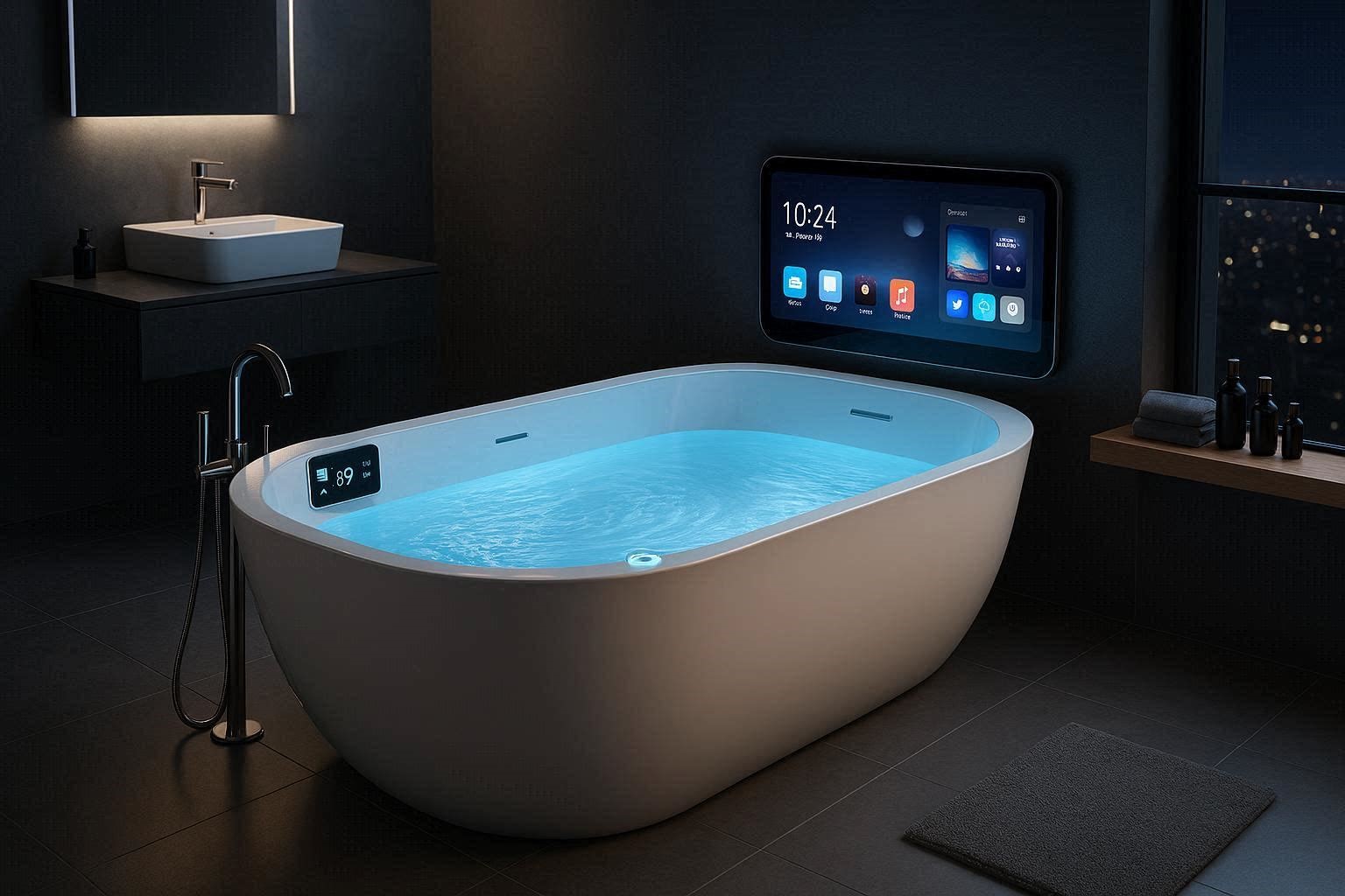 Best Trendy 15 Magnificent & Dazzling Bathtub Designs 14 Smart Bathtubs With Advanced Technology Features Best Trendy 15 Magnificent & Dazzling Bathtub Designs - 14