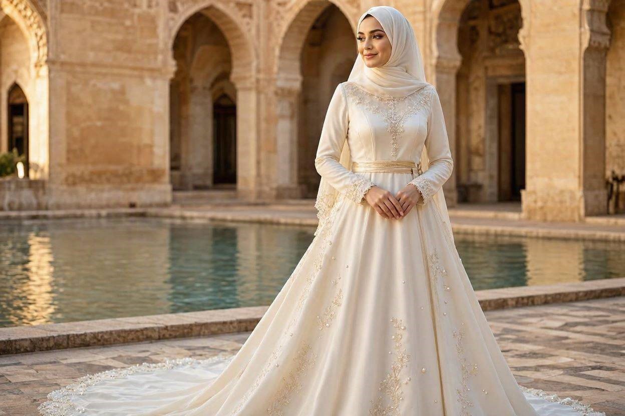 15 Fabulous Wedding Dresses for Muslim Brides 3 What Makes a Wedding Dress Ideal for Muslim Brides 15 Fabulous Wedding Dresses for Muslim Brides - 3