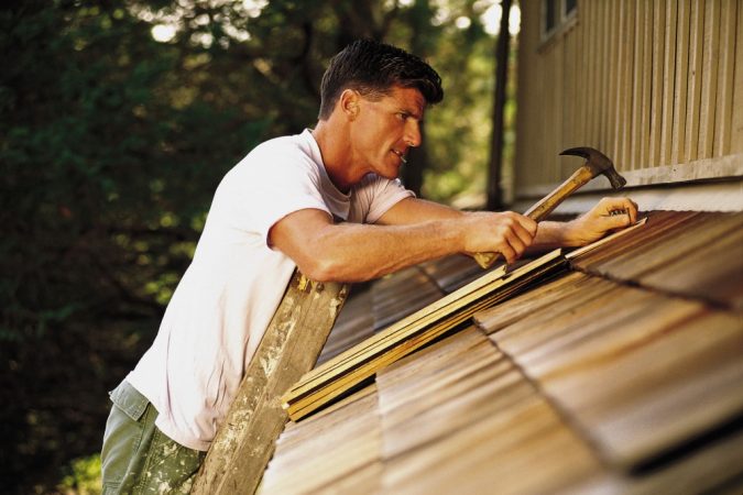 How to Prep for a Successful Home Walk-Through with Ease 2 fixing home man reparing home roof DIY How to Prep for a Successful Home Walk-Through with Ease - 2