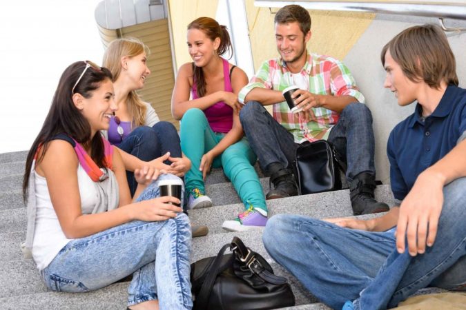 friends talk Teens on stairs 8 Keys to Set Health Goals and Achieve Them - 11