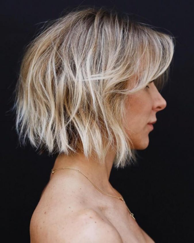 Choppy Short Bob with Bangs Best 10 Trendy Short Hairstyles With Bangs - 5