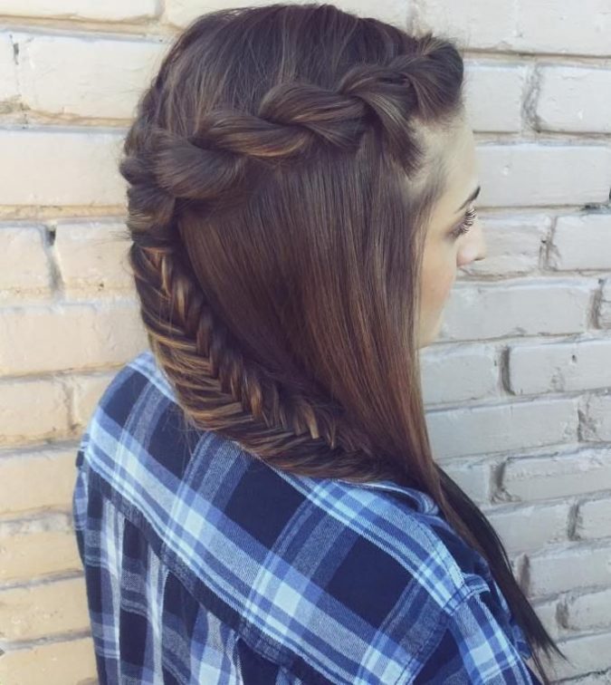 +12 Most Stylish Hairstyles Women Will Love to Make 17 Half Up Rope Braids and fishtale braid +12 Most Stylish Hairstyles Women Will Love to Make - 17