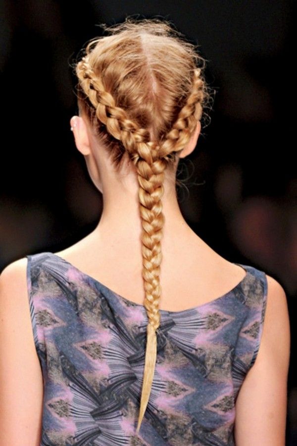 hairstyles-two-braids-into-one Top 10 Trendy Back to School Hairstyles 2022 - 2023