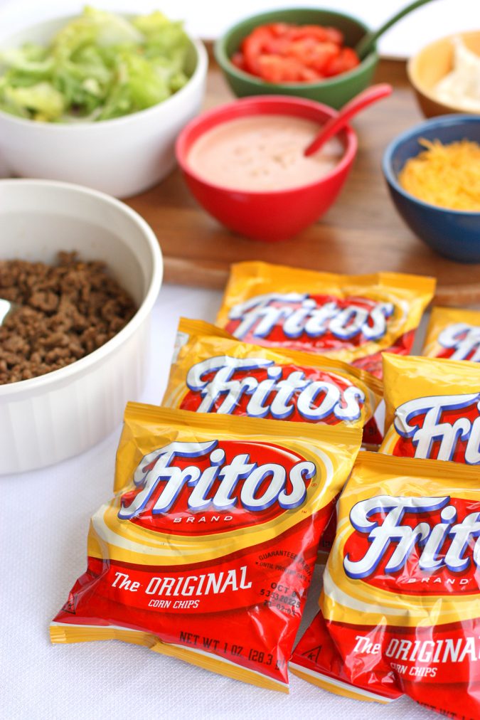 party-Bags-of-Corn-Chips-for-Tacos-toppings-675x1012 Best 10 Trending Backyard Party Ideas for All the Party Freaks Out There