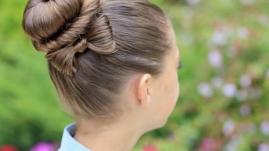 school hairstyles Bun and Bow 1 Top 10 Trendy Back to School Hairstyles - 340