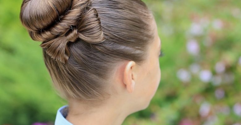 school hairstyles Bun and Bow 1 Top 10 Trendy Back to School Hairstyles - Fashion Magazine 32
