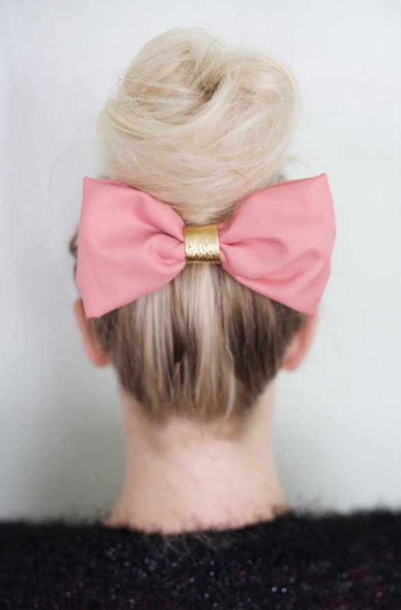Top 10 Trendy Back to School Hairstyles 6 school hairstyles Bun and Bow 2 Top 10 Trendy Back to School Hairstyles - 6