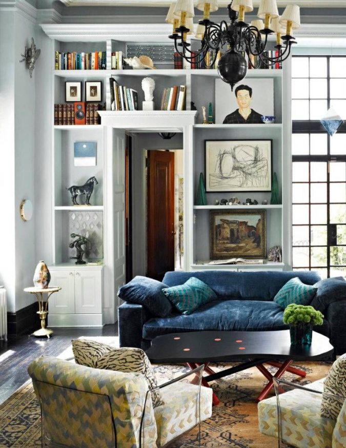 boho-and-classic-living-room-home-decor-2-675x874 +45 Stellar Boho Interior Designs & Trends for 2020