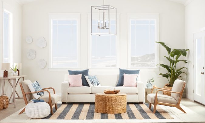 boho coastal home decor living room +45 Stellar Boho Interior Designs & Trends - 5