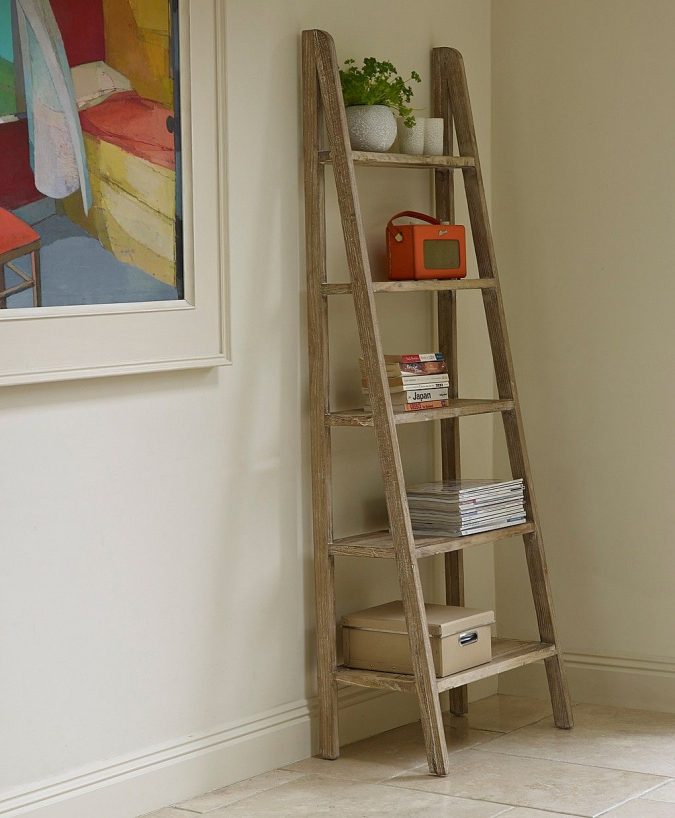 +45 Stellar Boho Interior Designs & Trends 39 boho home decor ladder +45 Stellar Boho Interior Designs & Trends - 39
