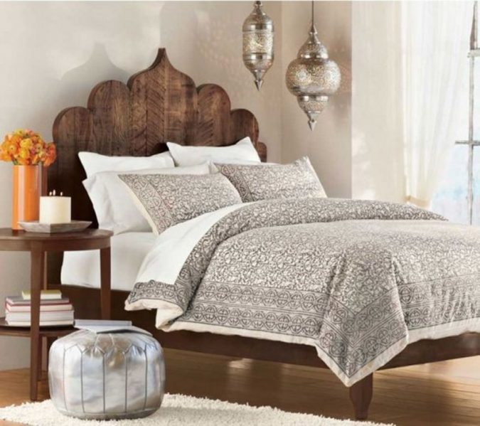boho-home-decor-moroccan-style-bedroom-675x599 +45 Stellar Boho Interior Designs & Trends for 2020
