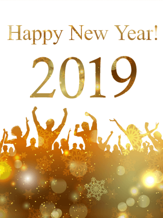 Happy New Year’s Eve anniversary 2019 50+ Best Merry Christmas & Happy New Year Greeting Cards - 9