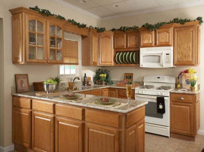 Kitchen decor oak wood cabinets 10 Outdated Kitchen Trends to Substitute - 25