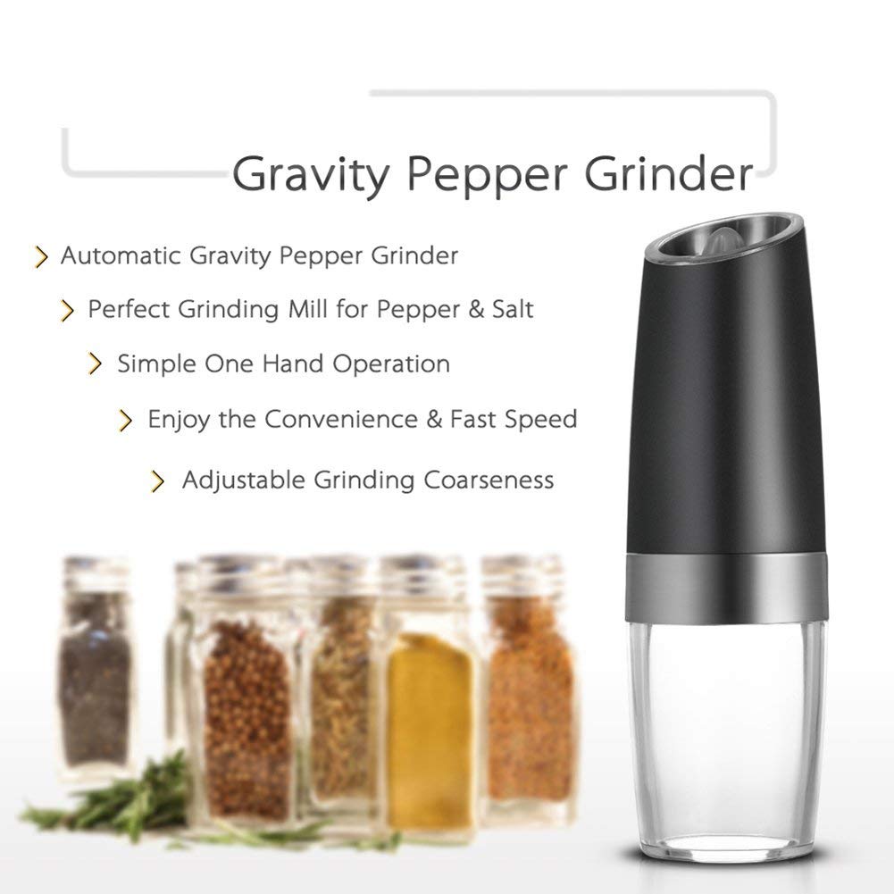 Portable-Electric-Stainless-Steel-Pepper-and-Salt-Grinder-with-Blue-LED-Light-13 Smart Electric Grinder with Blue LED Light