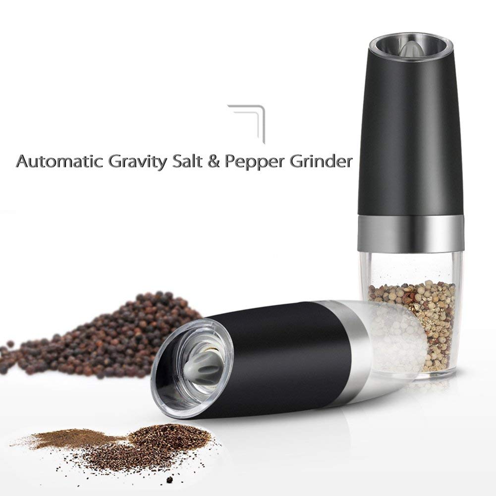Portable-Electric-Stainless-Steel-Pepper-and-Salt-Grinder-with-Blue-LED-Light-14 Smart Electric Grinder with Blue LED Light