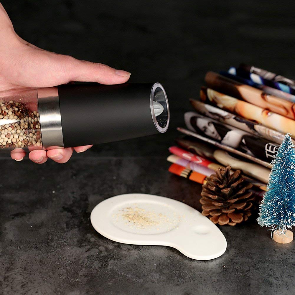 Portable-Electric-Stainless-Steel-Pepper-and-Salt-Grinder-with-Blue-LED-Light-17 Smart Electric Grinder with Blue LED Light