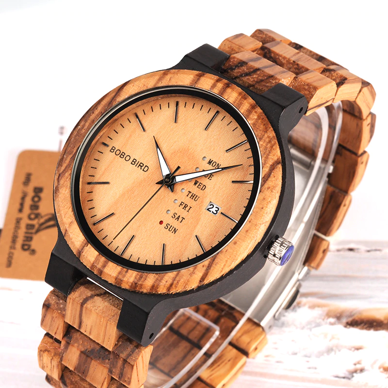 men-wooden-watch Unique Masculino Wooden Watch For Men [In Wooden Gift Box]