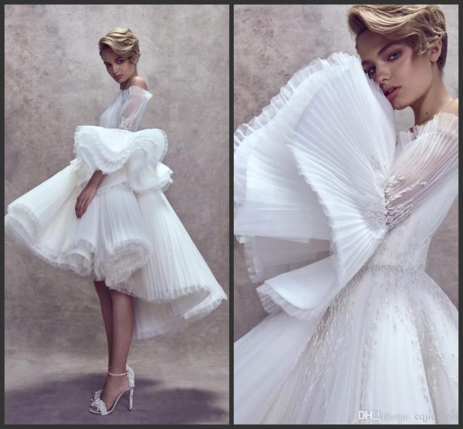 2019 new boho short wedding dresses high 150+ Best Bridal Fashion Trends and Ideas for Fall/winter - 89