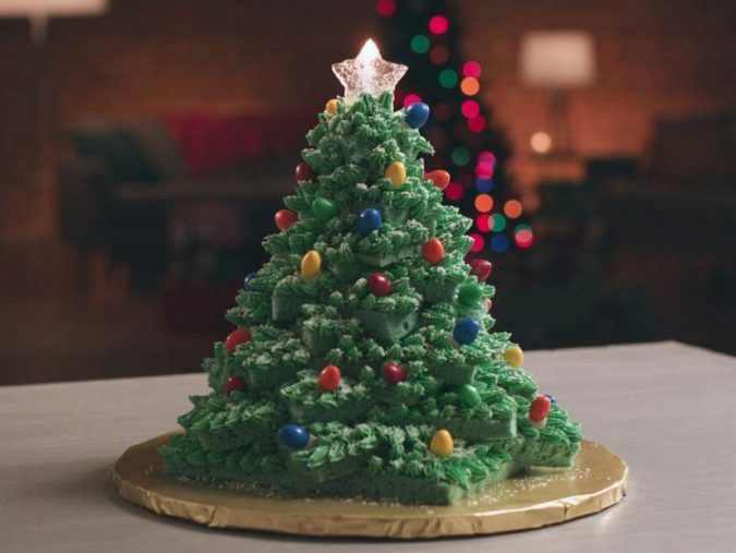 Christmas-tree-cake-675x507 Make this Christmas Day Delighted with Delicious Theme Cakes
