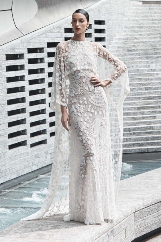 cape 2019. 150+ Best Bridal Fashion Trends and Ideas for Fall/winter - 159