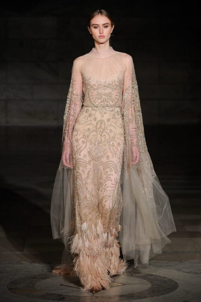 champaign gown. 150+ Best Bridal Fashion Trends and Ideas for Fall/winter - 39