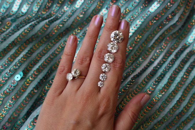How to Pick The Perfect Ring for Your Engagement 7 diamond sizes How to Pick The Perfect Ring for Your Engagement - 7