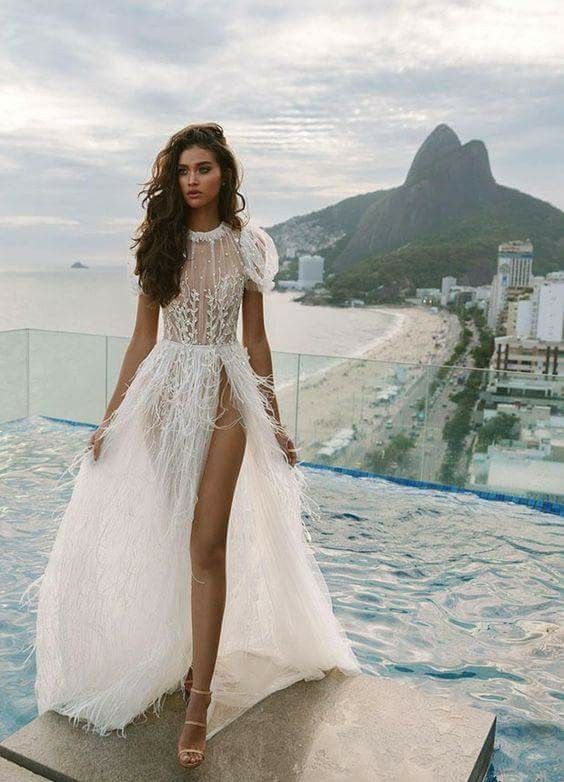 feathers 2019.. 150+ Best Bridal Fashion Trends and Ideas for Fall/winter - 32