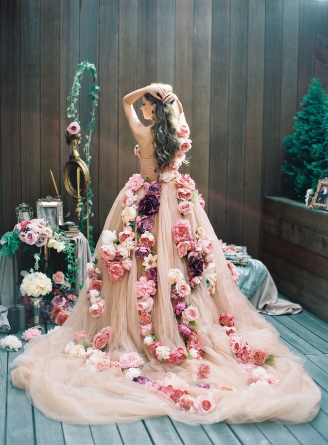 floral gowns. 1 150+ Best Bridal Fashion Trends and Ideas for Fall/winter - 7