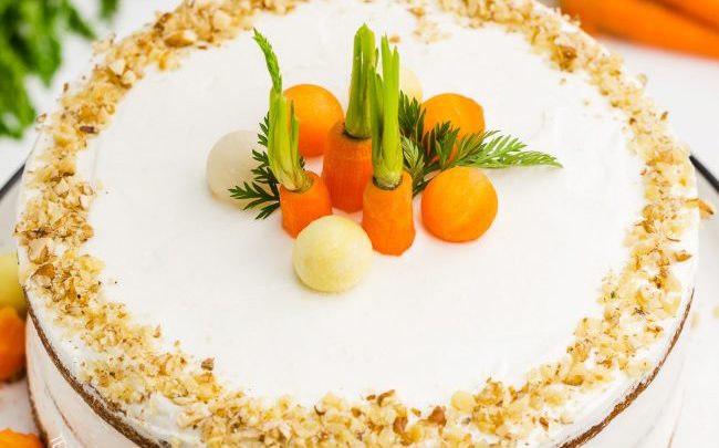 gluten free carrot cake 7 650x975 Top 5 Healthy Cakes for Fruitful Celebrations - healthful party cakes 1