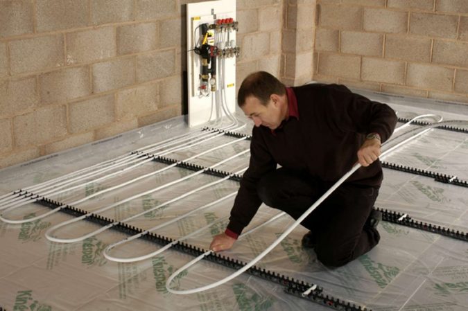 home-Installing-underfloor-heating-675x449 Underfloor Heating and Wood Flooring: What You Need to Know Before Installation
