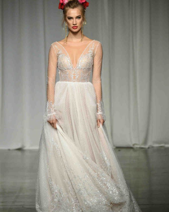 julie vino wedding dress fall2019 11 vert 150+ Best Bridal Fashion Trends and Ideas for Fall/winter - 67