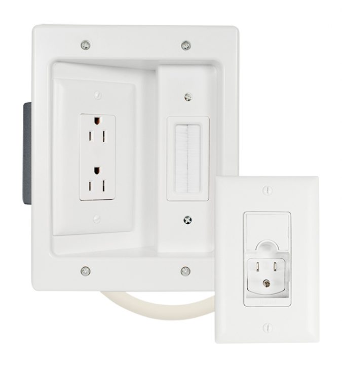 legrand kit 2 Legrand In-wall TV Power Kit: How to Hide the TV Wires Elegantly - 8