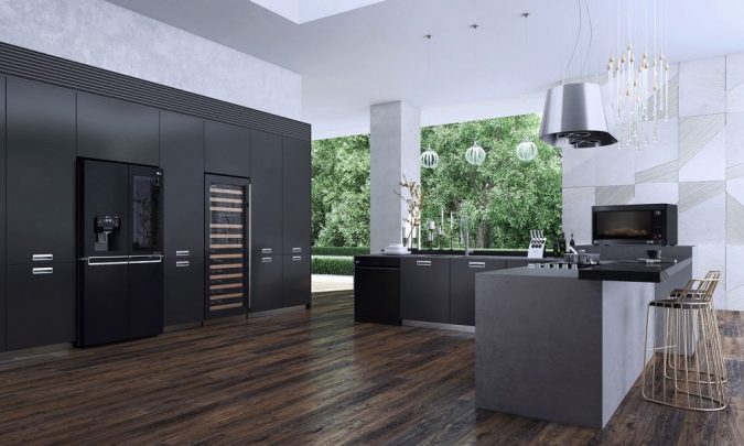 matte black kitchen Top 10 Stylish and Practical Kitchen Design Trends - 14