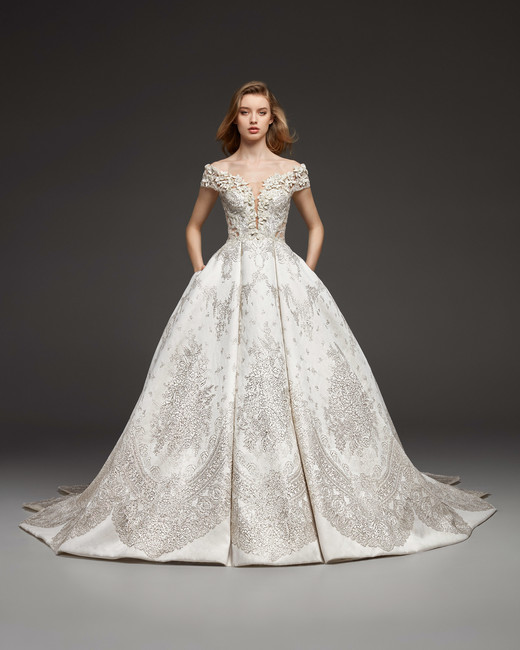 pronovias wedding dress fall2019 22 vert 150+ Best Bridal Fashion Trends and Ideas for Fall/winter - 70