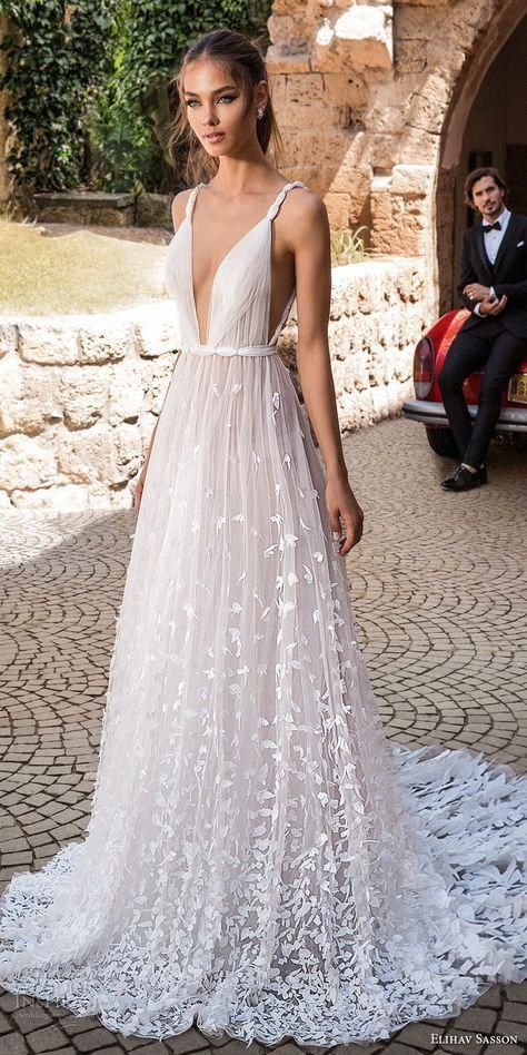 romona keveza fall 2019 v neckline 150+ Best Bridal Fashion Trends and Ideas for Fall/winter - 64