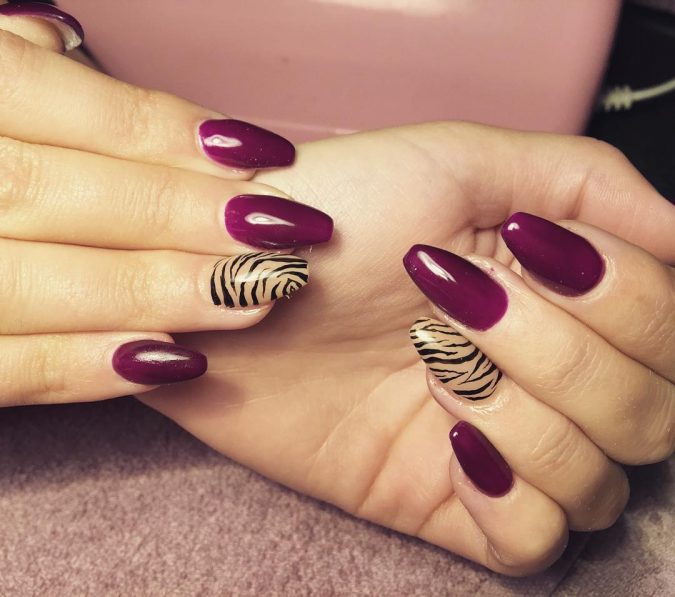 Candy-Zebra-Nail-Design-675x597 60+ Most Fabulous Winter Nail Design Ideas This Year