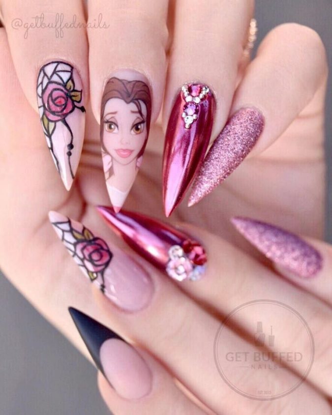 Disney nail design 4 60+ Most Fabulous Winter Nail Design Ideas This Year - 26